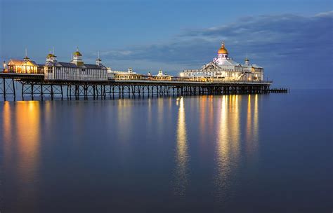 Eastbourne Pier In England Seen On At Blue Hour Photograph By George