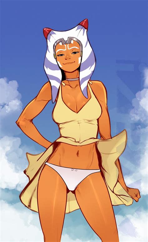 Ahsoka Showing Off Her Panties With A Little Help From A Breeze Izra Star Wars Neon Genesis