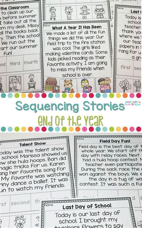 Story Sequencing Sequencing Stories With Pictures End Of Year