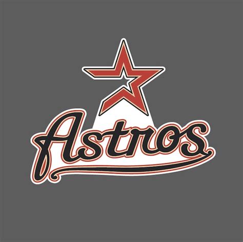 Houston Astros Vintage Logo 1977 1993 Sticker Vinyl Vehicle Laptop