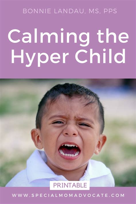 Calming The Hyper Child Special Mom Advocate