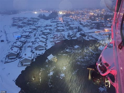 Norway Landslide Dozens Missing After Houses Swept Away In Disaster