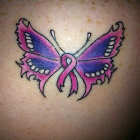 Some images in this post may be nsfw what happens when you blend body art and optical illusions together? Breast cancer butterfly tattoo | Be Aware | Pinterest