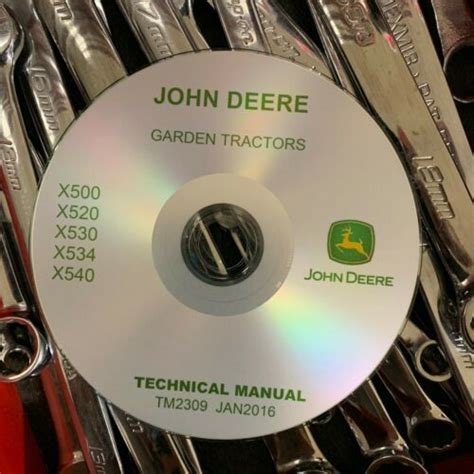 John Deere X500 X520 X530 X534 X540 Garden Tractor Service Repair