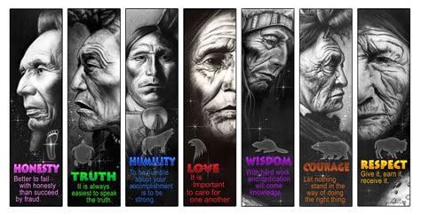 Seven Teachings Chiefs Seven Teachings Native Reflections