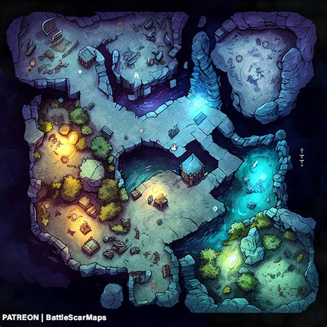 Underdark Cavern Battle Map Released On Patreon Patreon