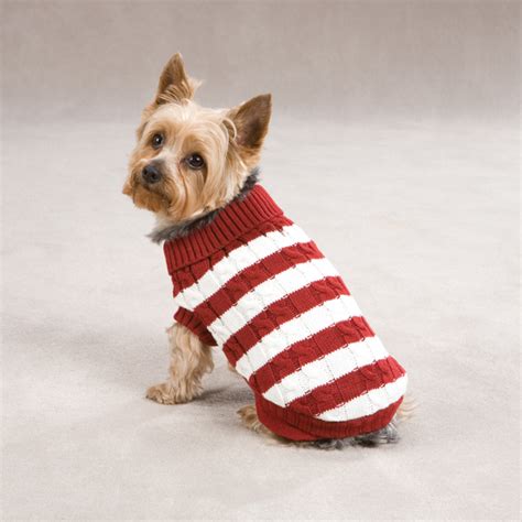 You're sure to find a. Cabin Striped Turtleneck Dog Sweater - Red | BaxterBoo