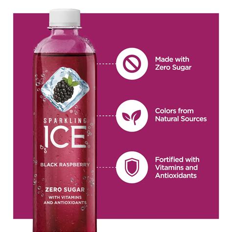 Sparkling Ice Black Raspberry Sparkling Water Zero Sugar Flavored