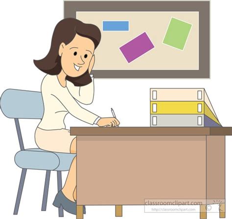 teacher sitting at desk clipart 10 free cliparts download images on clipground 2024