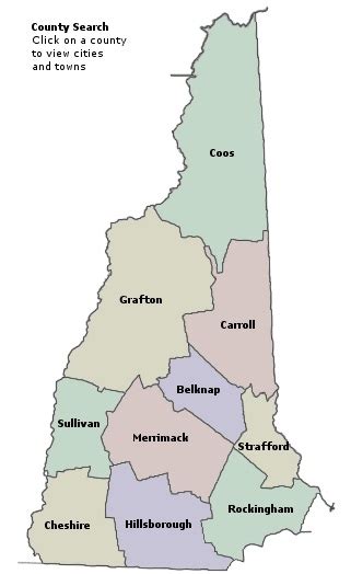 19 New Hampshire Zip Code Map Background