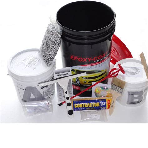 Epoxy Coat 2 Part Dark Gray High Gloss Garage Floor Epoxy Kit Actual