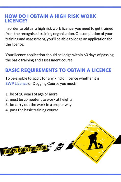 High Risk Work Licences