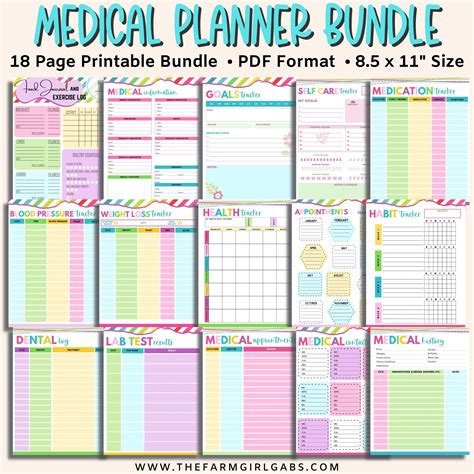 Calendars And Planners Doctor Visit Tracker Medical Appointment Medical