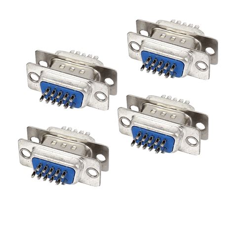 Db15 15 Pin 3 Row Male To Female Plug Computer Vga Cable Connector