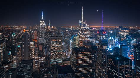 New York City Night Cityscape Photography Michael Shainblum Photography