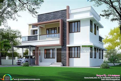 Simple Home Plan In Modern Style Kerala Home Design And