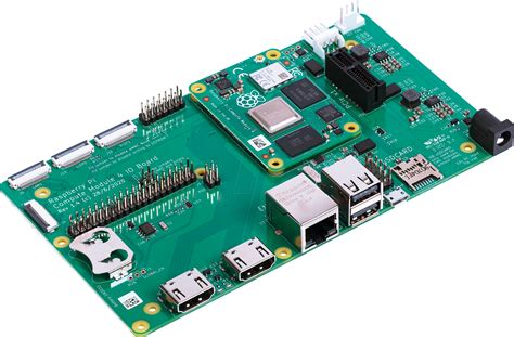 Raspberry Pi Compute Module Io Board With Poe Feature For All Variants Of Cm Gigabit Ethernet