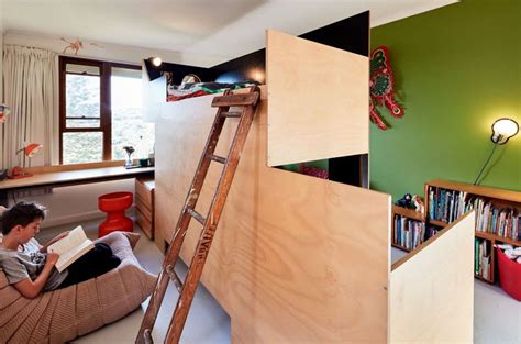 Custom Bunk Bed Splits A Room Into Two Separate Spaces