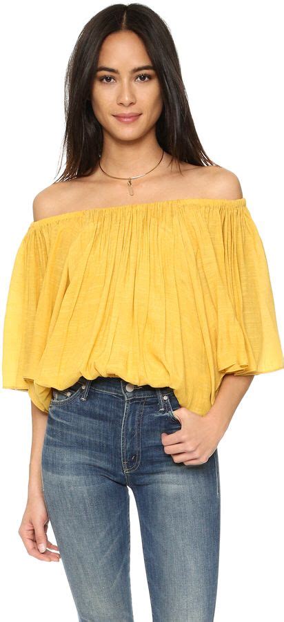 Yellow Off The Shoulder Top For Summer Fashion Yellow Top Yellow