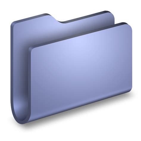 Biasa Folder Ikon Di Alumin Folders Icons