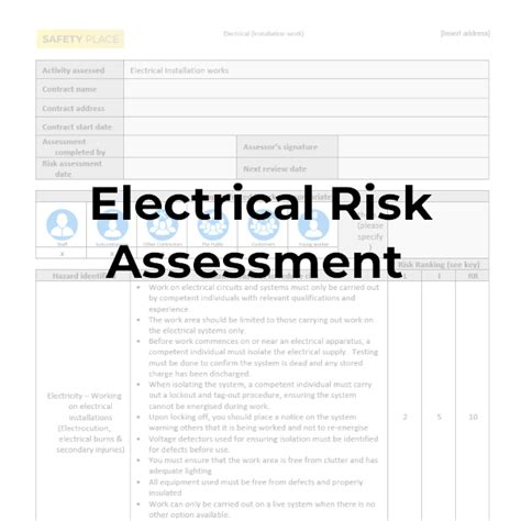 Electrical Risk Assessment Safety Place