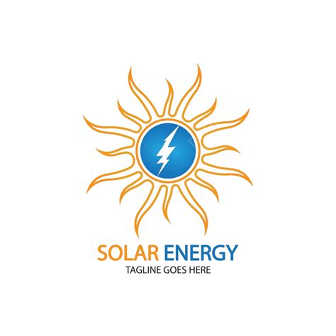 Plantilla Para Logotipo De Energía Solar Y Logotipos De Tecnología