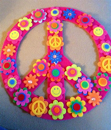 Peace Sign Craft Diy Pinterest