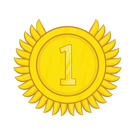 Icono De Medalla De Oro Campeón Estilo De Dibujos Animados 14517357