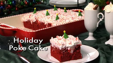 Prepare cake mix as directed on package for 2 (9 inch) cake pans. Holiday Poke Cake - YouTube | Cake, Poke cake, Cake mix recipes