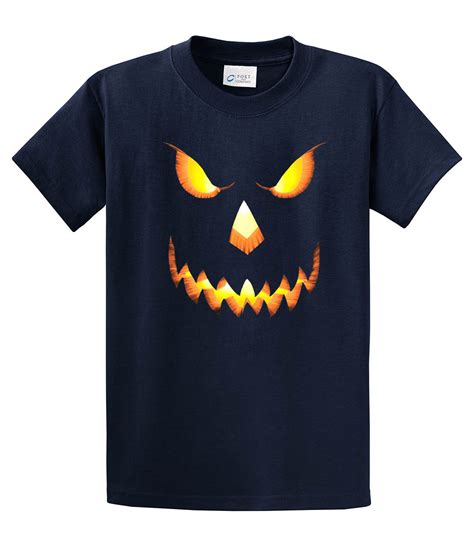 Halloween T Shirt Scary Pumpkin Face