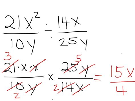 Showme Cross Multiplication With Fractions And Variables