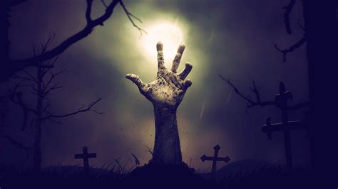 Zombies In Graveyard