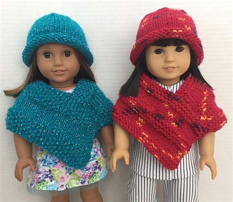 Ravelry Cute Poncho For The 18 Doll Pattern By Janice Helge