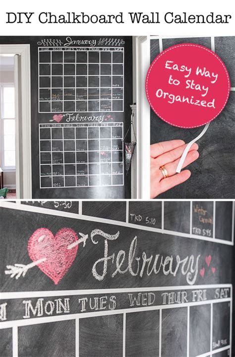 Do it yourself (diy) is the method of building, modifying, or repairing things without the direct aid of experts or professionals. DIY Chalkboard Wall Calendar - Pretty Handy Girl