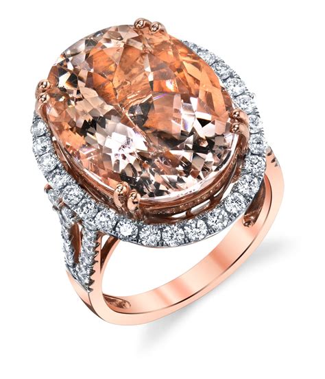 Morganite And Diamond Ring
