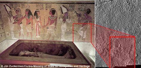 tutankhamun s tomb could contain doors to queen nefertiti s burial chamber daily mail online