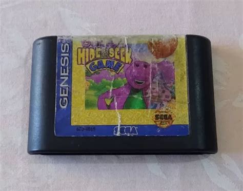 Barney Hide And Seek Game Juego Original Sega Genesis 1993 Meses Sin