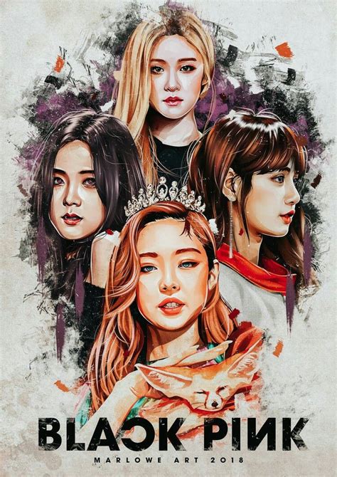 Pin By BLACK MOON On BLACKPINK Art Pink Posters Black Pink