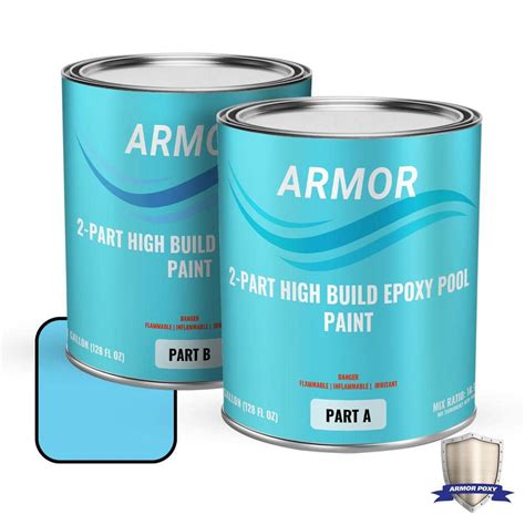 Armorpoxy 2 Part Epoxy Stain Light Blue Epoxy Pool Paint Exterior