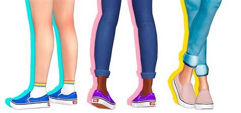 Mousysims “• Maxis Match Recolor Of Shunga ‘s Vans Slip Ons You Need