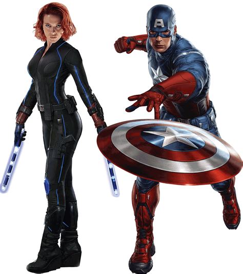 Black Widow Captain America Marvel Avengers Captain America Clipart