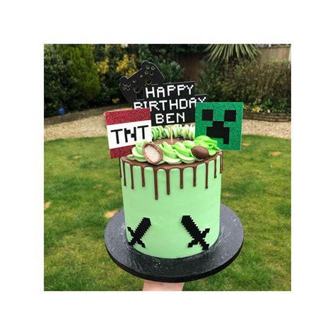 Minecraft Cake Topper Bundle Personalise NAME - Etsy Australia