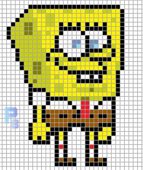 Sponge Bob Perler Pattern Diy Perler Beads Perler Bead Art Pixel Art