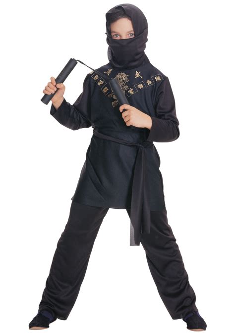 Black Ninja Boy Costume