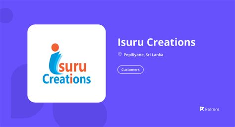 Isuru Creations Customers Pepiliyane Refrens