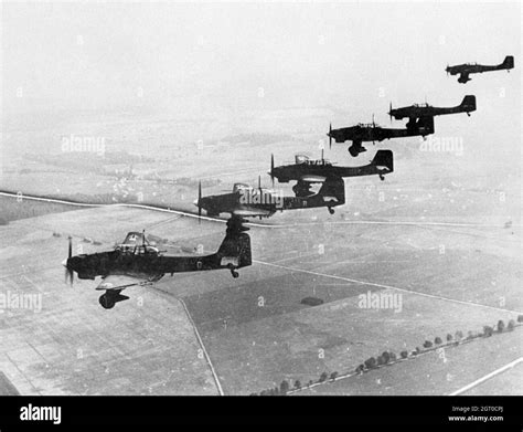 Junkers Ju 87 Stuka Dive Bombers Black And White Stock Photos And Images