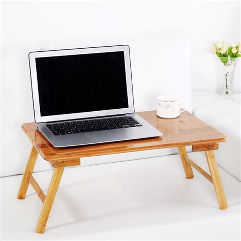 Foldable Portable Bamboo Computer Stand Laptop Desk Notebook Desk