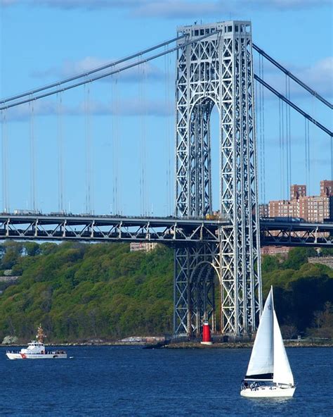 George Washington Bridge Hudson River New York City A Photo On