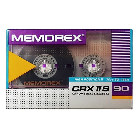 Memorex Crx Iis C90 Chrome Blank Audio Cassette Tapes Retro Style Media