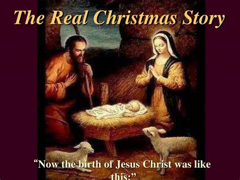 Ppt The Real Christmas Story Powerpoint Presentation Free Download